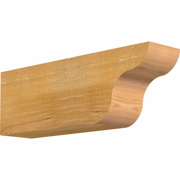 Ekena Millwork Carmel Rough Sawn Rafter Tail, Western Red Cedar, 4"W x 6"H x 18"L RFT04X06X18CAR00RWR - main
